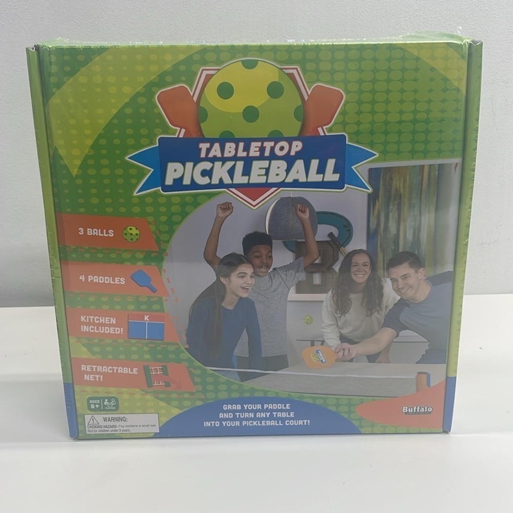 New Buffalo Games Tabletop Pickleball Paddleball Game - Picture 2 of 3